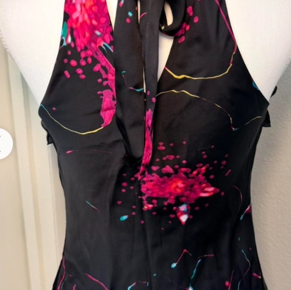 Express Ruffle Rosett Halter Top - Picture 6 of 9